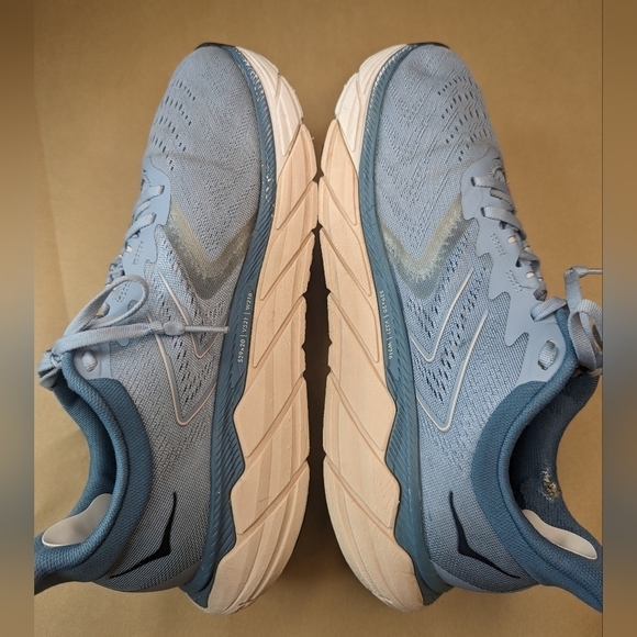 Hoka One One Men's Arahi 5 Blue Running Shoes Size US 10, EU 44.  Repaired spot - Picture 5 of 12